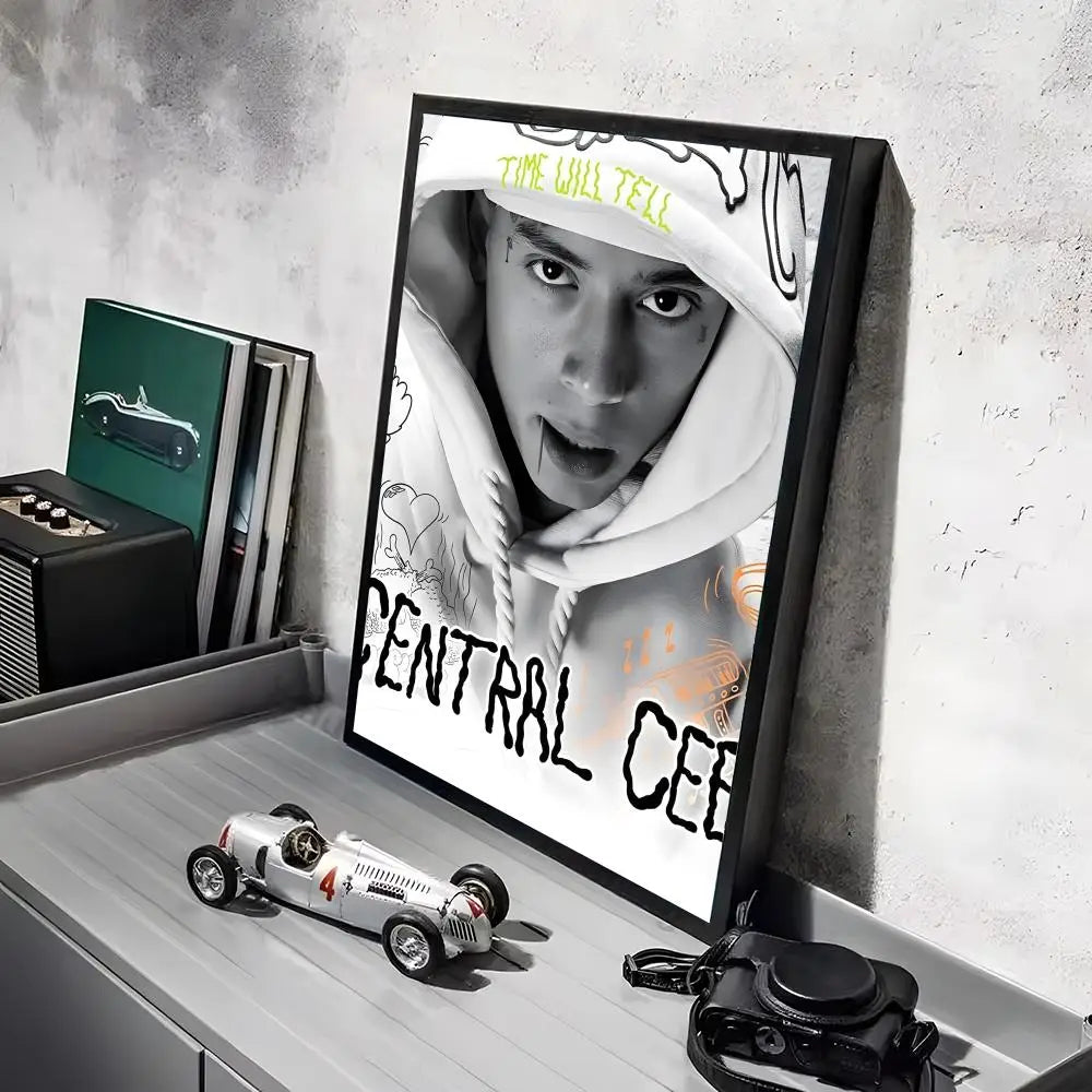 Pop Rapper C_Central C_Cee Album HD Linen Canvas Poster Wall Art Prints for Living Room Bedroom Office Home Decoration Gift
