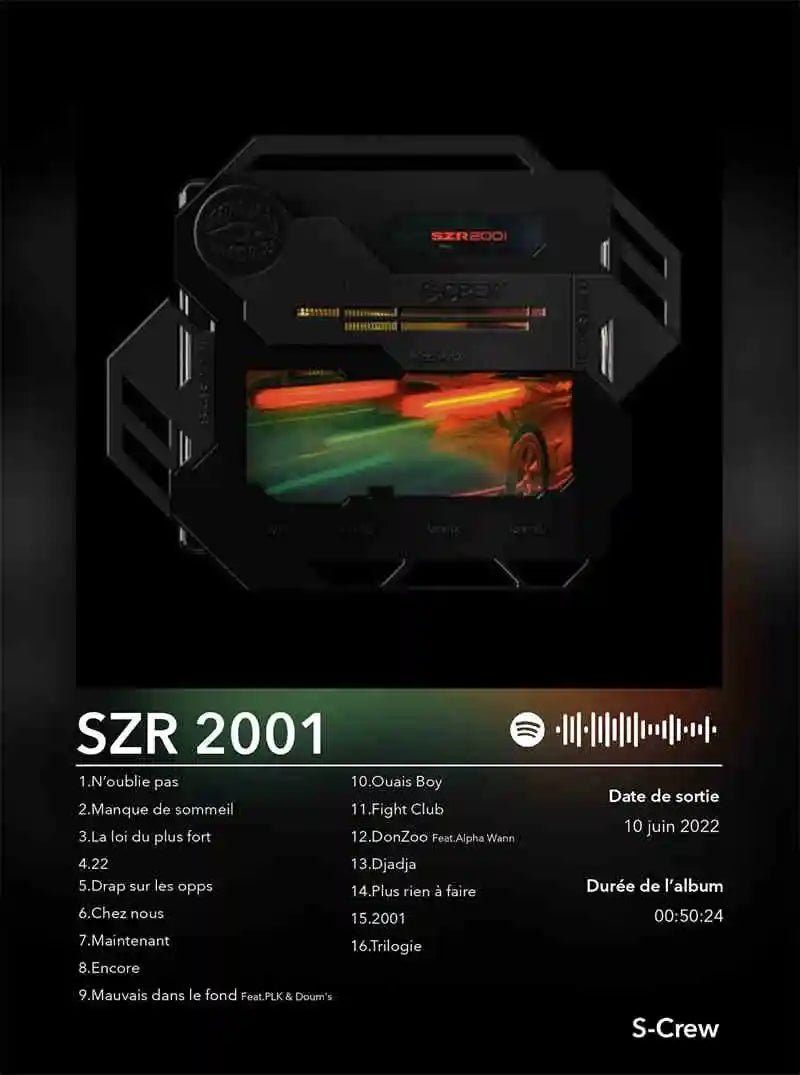 French Rap Pop Music Album Poster Aesthetic 2pac Pnl Plk ERRR Hip Hop Rock Canvas Print Wall Art Print Home Office Room Decor