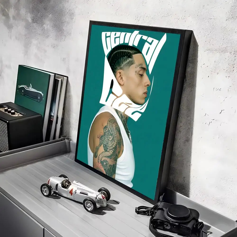 Pop Rapper C_Central C_Cee Album HD Linen Canvas Poster Wall Art Prints for Living Room Bedroom Office Home Decoration Gift