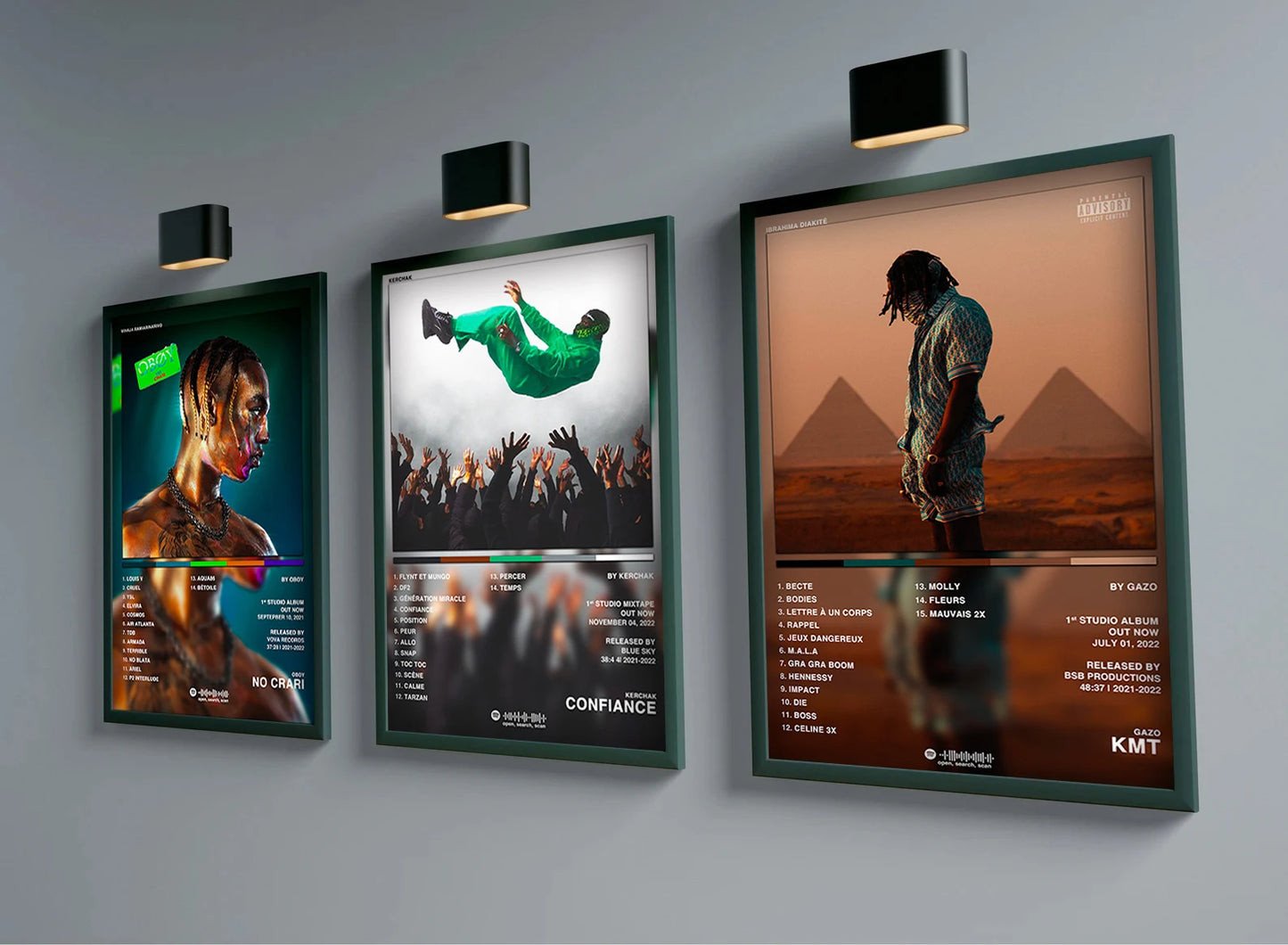 French Rap Pop Music Album Poster Aesthetic 2pac Pnl Plk ERRR Hip Hop Rock Canvas Print Wall Art Print Home Office Room Decor