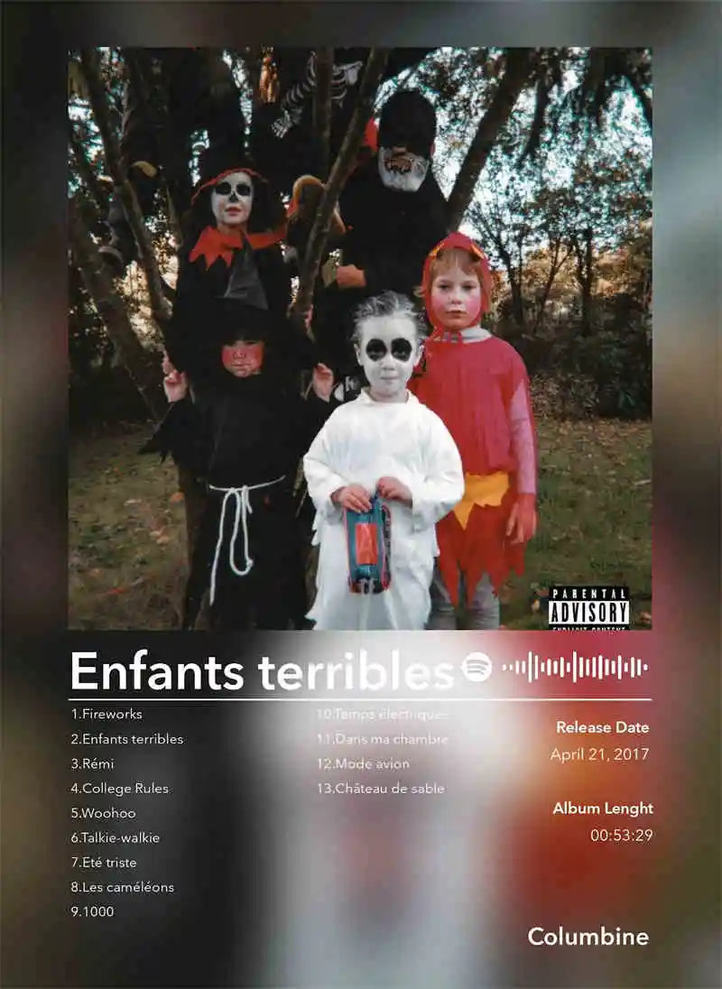 French Rap Pop Music Album Poster Aesthetic 2pac Pnl Plk ERRR Hip Hop Rock Canvas Print Wall Art Print Home Office Room Decor