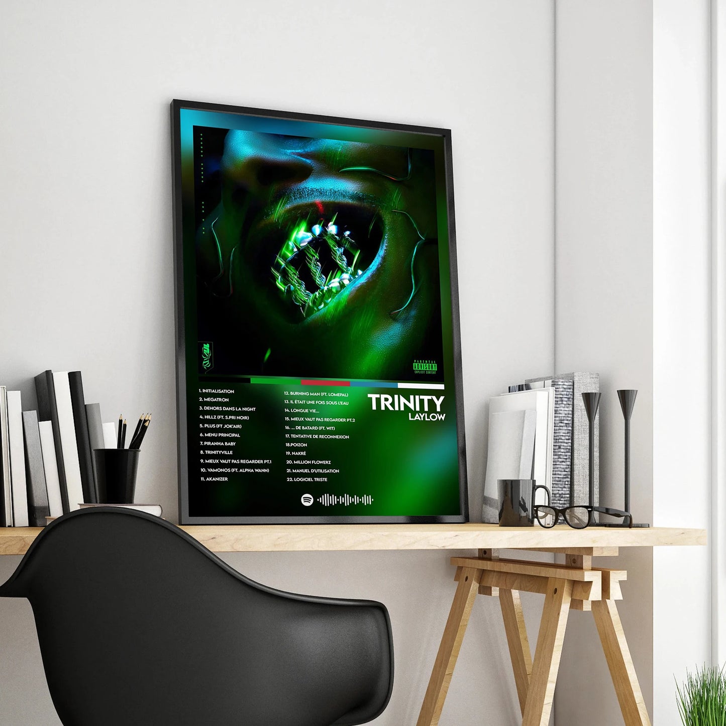 French Rap Pop Music Album Poster Aesthetic 2pac Pnl Plk ERRR Hip Hop Rock Canvas Print Wall Art Print Home Office Room Decor