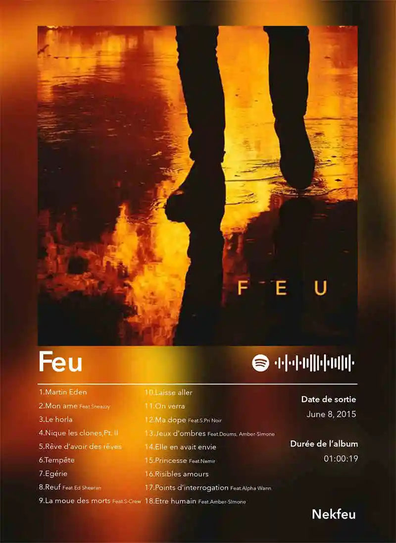 French Rap Pop Music Album Poster Aesthetic 2pac Pnl Plk ERRR Hip Hop Rock Canvas Print Wall Art Print Home Office Room Decor