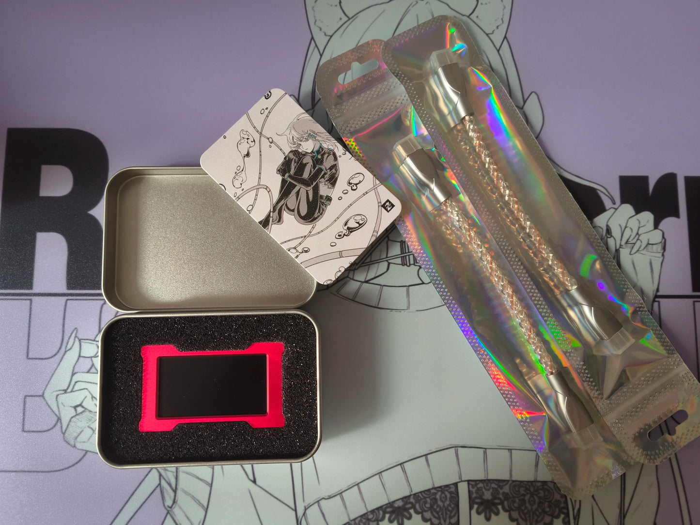 HMLAB ZNEO Gaming USB Hub - 2-to-3 Port, 8K Hz, Independent Power, With Screen, Trendy for Gaming Ambience Desk Setup