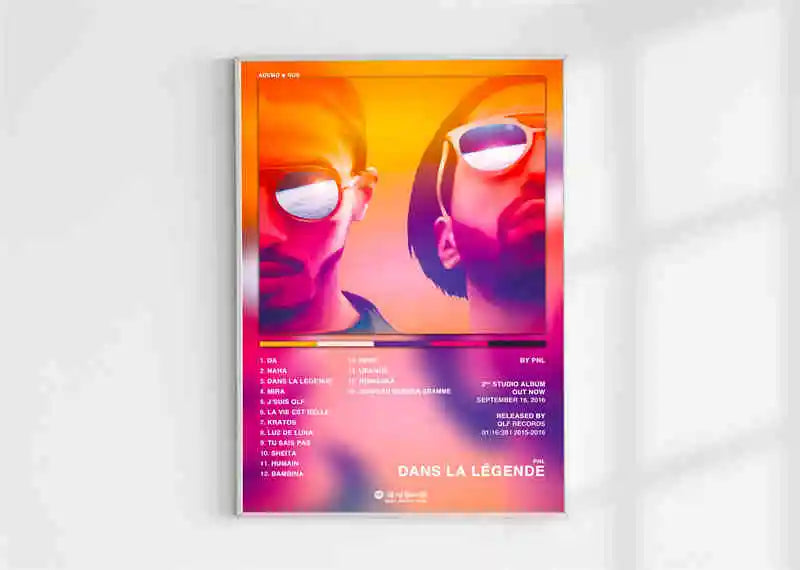 French Rap Pop Music Album Poster Aesthetic 2pac Pnl Plk ERRR Hip Hop Rock Canvas Print Wall Art Print Home Office Room Decor