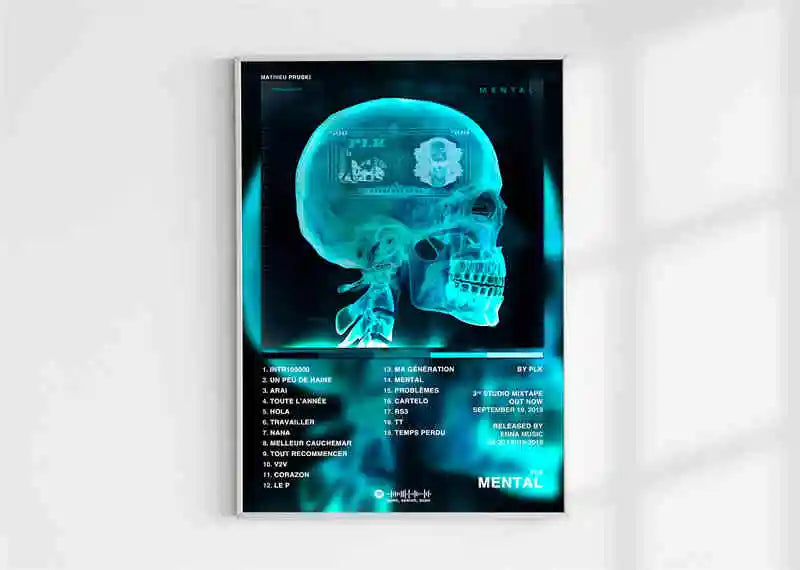 French Rap Pop Music Album Poster Aesthetic 2pac Pnl Plk ERRR Hip Hop Rock Canvas Print Wall Art Print Home Office Room Decor