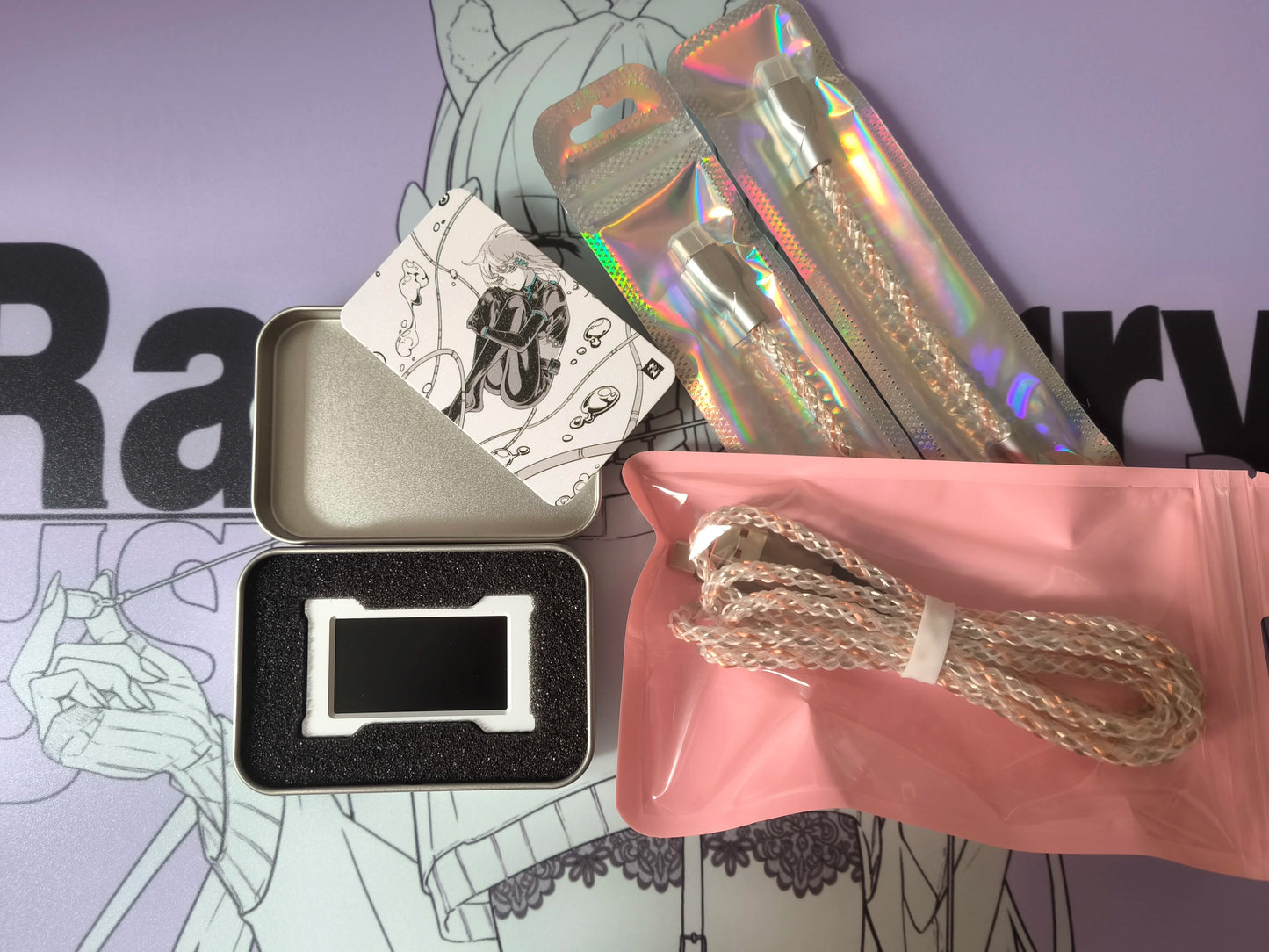 HMLAB ZNEO Gaming USB Hub - 2-to-3 Port, 8K Hz, Independent Power, With Screen, Trendy for Gaming Ambience Desk Setup