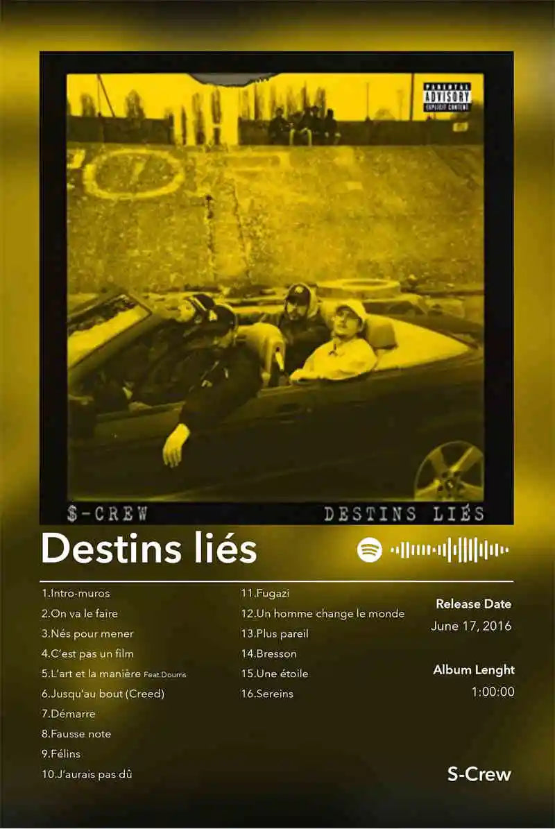 French Rap Pop Music Album Poster Aesthetic 2pac Pnl Plk ERRR Hip Hop Rock Canvas Print Wall Art Print Home Office Room Decor