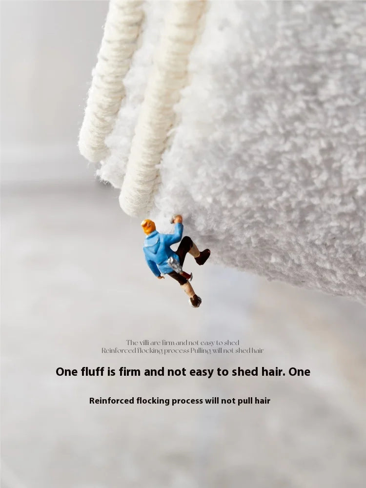 Alien Letter Imitation Cashmere Carpet, Room Decoration, Soft Bedroom Bedside Rug, Living Room Mat, Home Decoration