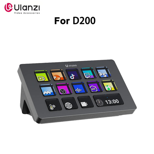 Stream Deck With 13 Customizable LCD Keys Drag-and-Drop Ideal For Live Streaming And Content Creation