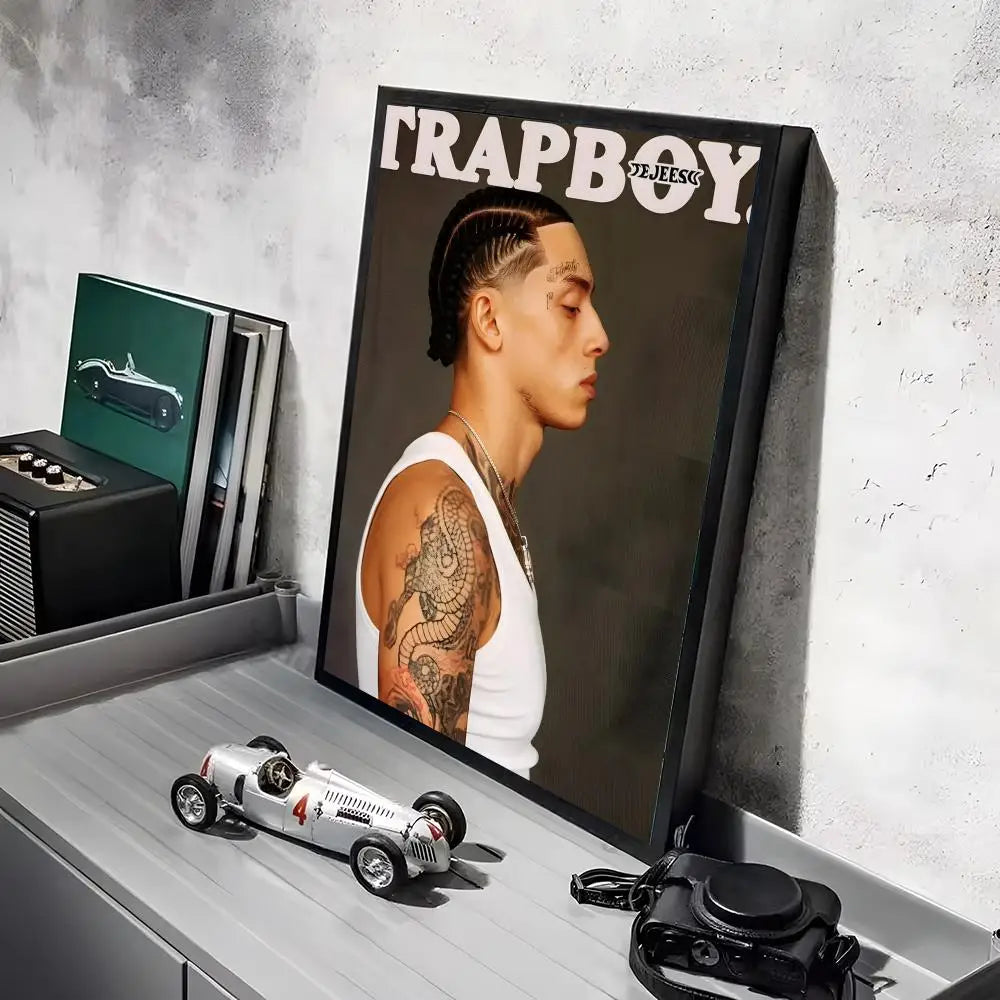 Pop Rapper C_Central C_Cee Album HD Linen Canvas Poster Wall Art Prints for Living Room Bedroom Office Home Decoration Gift